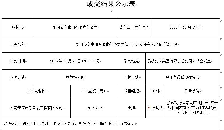 昆船小区公交停车场地面维修工程招标结果公示表.jpg