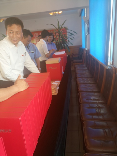 2017年6月3日十四车队党支部参加集团公司党建工作交叉检查工作2