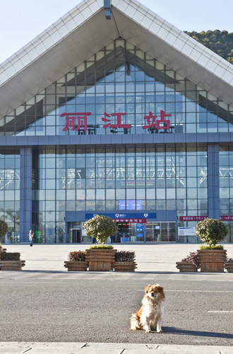 我在丽江站等候